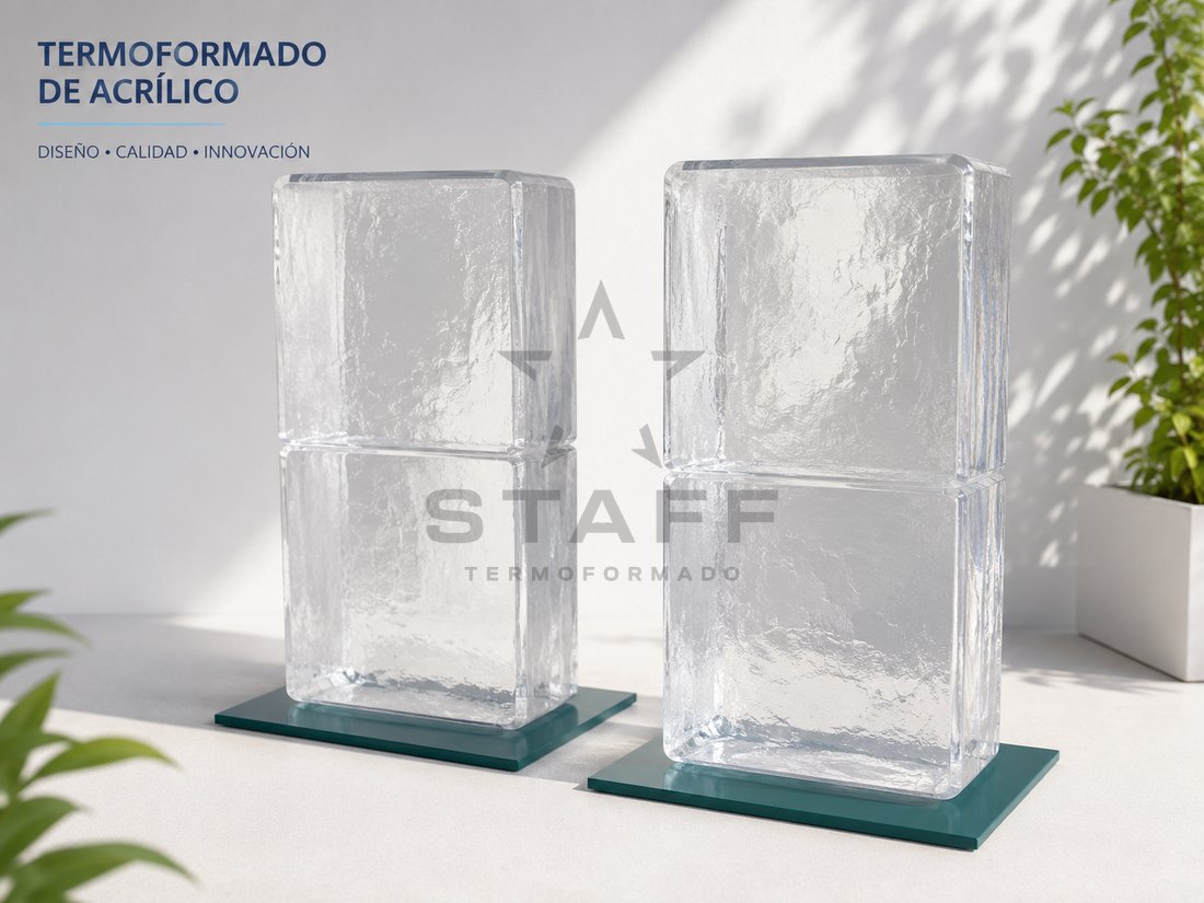 Columnas de hielo en acrílico para decoración