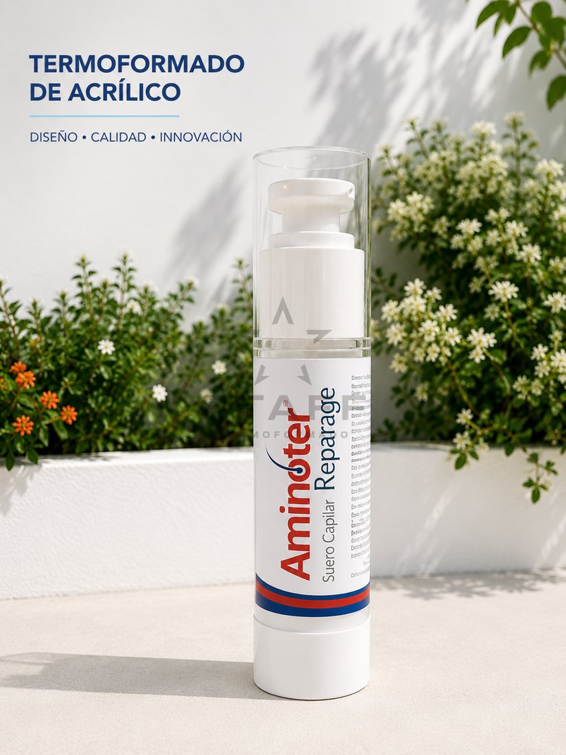 Producto de marca replicado en acrílico